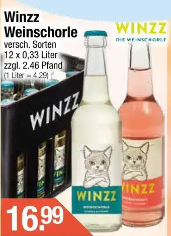 Getränke City Winzz Weinschorle Angebot