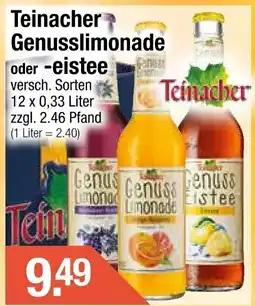 Getränke City Teinacher Genusslimonade oder -eistee Angebot