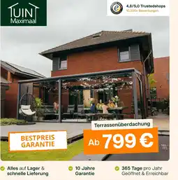 Tuinmaximaal Terrassenüberdachung Angebot