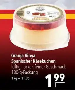 CITTI Markt Granja Rinya Spanischer Käsekuchen Angebot