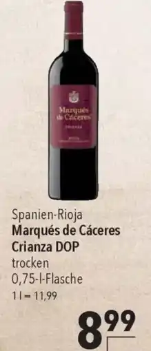 CITTI Markt Marqués de Cáceres Crianza DOP Angebot