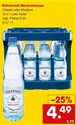 Netto Getränke Discount Römerwall Mineralwasser Angebot