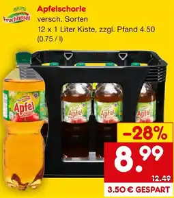 Netto Getränke Discount Fruchtinsel Apfelschorle Angebot