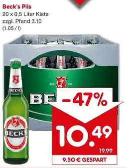 Netto Getränke Discount Beck's Pils Angebot
