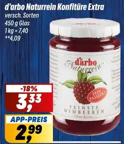 Simmel d'arbo Naturrein Konfitüre Extra Angebot