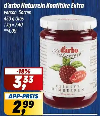 Simmel d'arbo Naturrein Konfitüre Extra Angebot