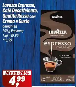 Simmel Lavazza Espresso, Cafè Decaffeinato, Qualita Rossa oder Crema e Gusto Angebot