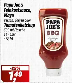Simmel Papa Joe's Feinkostsauce, Mayo oder Tomatenketchup Angebot