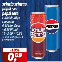 Simmel schwip schwap, pepsi oder pepsi zero Angebot