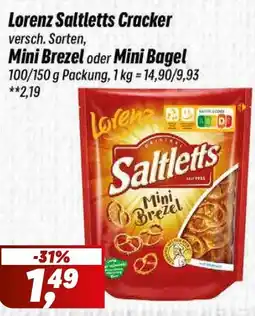 Simmel Lorenz Saltletts Cracker Mini Brezel oder Mini Bagel Angebot