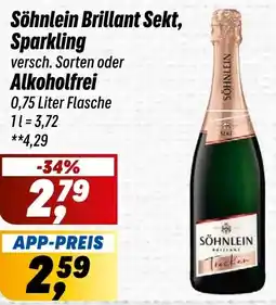 Simmel Söhnlein Brillant Sekt, Sparkling oder Alkoholfrei Angebot