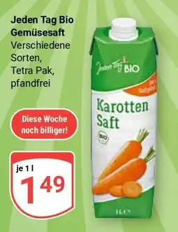 Globus Jeden Tag Bio Gemüsesaft Angebot