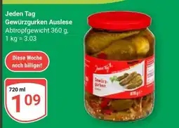 Globus Jeden Tag Gewürzgurken Auslese Angebot