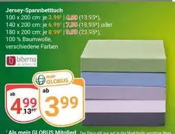 Globus Jersey Spannbetttuch Angebot