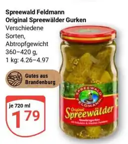 Globus Spreewald Feldmann Original Spreewälder Gurken Angebot