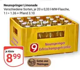Globus Neunspringer Limonade Angebot
