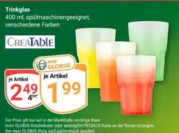 Globus Trinkglas Angebot