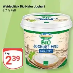 Globus Weideglück Bio Natur Joghurt Angebot