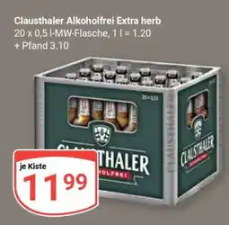 Globus Clausthaler Alkoholfrei Extra herb Angebot