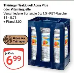 Globus Thüringer Waldquell Aqua Plus oder Vitaminquelle Angebot