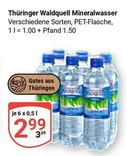 Globus Thüringer Waldquell Mineralwasser Angebot