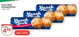 Globus KNACK & BACK Sonntagsbrötchen Angebot