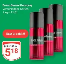 Globus BRUNO BANANI Deospray Angebot