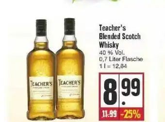 Edeka Teacher's Blended Scotch Whisky Angebot