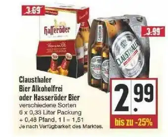 Edeka Clausthaler Bier Alkoholfrei Oder Hasseröder Bier Angebot