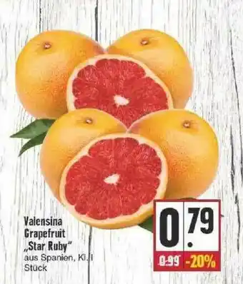 Edeka Valensina Grapefruit „star Ruby“ Angebot