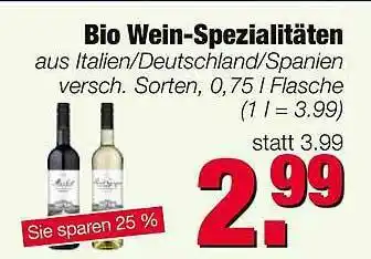 Edeka Scherer Bio Wein-spezialitäten Angebot