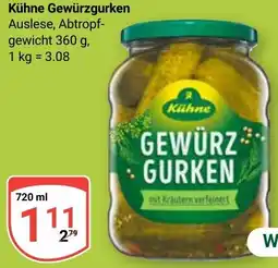 Globus Kühne Gewürzgurken Angebot