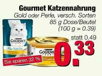 Edeka Scherer Gourmet Katzennahrung Angebot