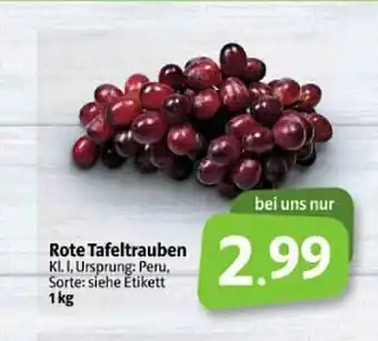 Markant Markt Rote Tafeltrauben Angebot