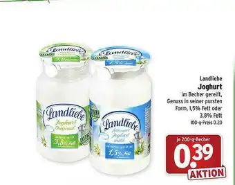 Wasgau Landliebe Joghurt Angebot