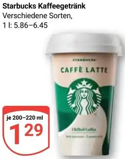 Globus Starbucks Kaffeegetränk Angebot
