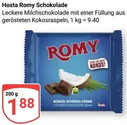 Globus Hosta Romy Schokolade Angebot