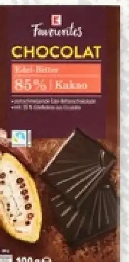 Kaufland K-Favourites Dunkle Schokolade Edelbitter Angebot