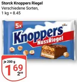Globus Storck Knoppers Riegel Angebot