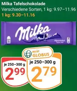 Globus Milka Tafelschokolade Angebot