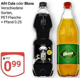 Globus Afri Cola oder Bluna Angebot