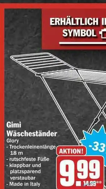 Hit Gimi Wäscheständer Glory Angebot