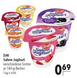 CITTI Markt Zott Sahne Joghurt Angebot