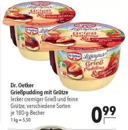 CITTI Markt Dr. Oetker Grießpudding mit Grütze Angebot