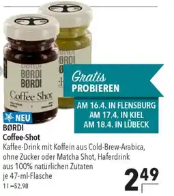 CITTI Markt BØRDI Coffee Shot Angebot