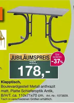 Möbel Inhofer Klapptisch Angebot