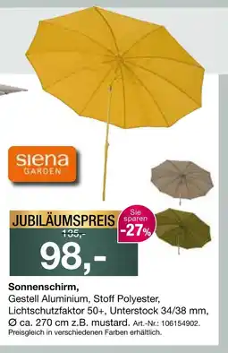 Möbel Inhofer Siena garden sonnenschirm Angebot