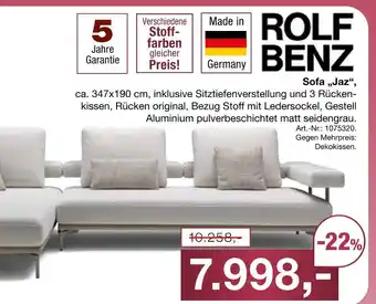 Möbel Inhofer Rolf benz sofa jaz Angebot