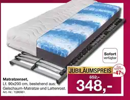 Möbel Inhofer Matratzenset Angebot
