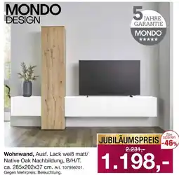Möbel Inhofer Mondo wohnwand Angebot